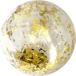 40cm Glitter Beach Ball Gold